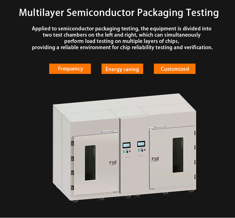 Semiconductor packaging test chamber